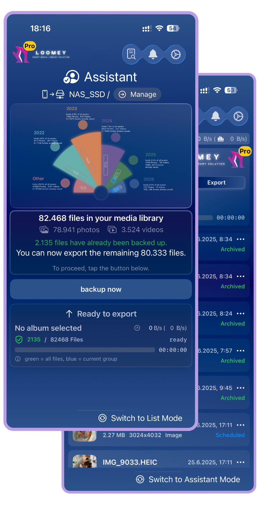 Assistant View & List View